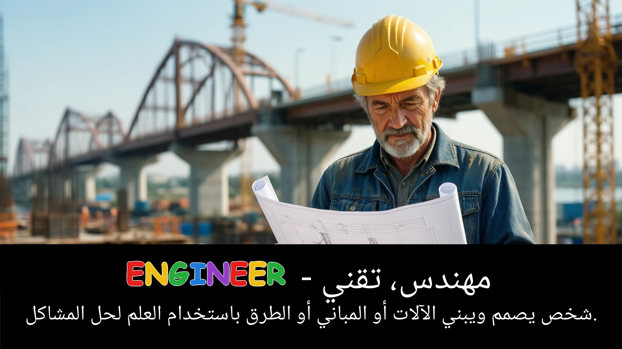 Arabic Illustration for engineer